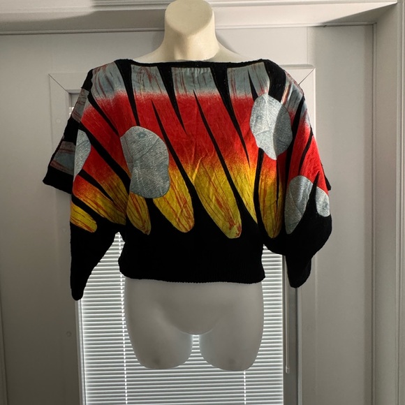 Vintage 80s Kansai Yamamoto Japanese designer sweater - Picture 1 of 4